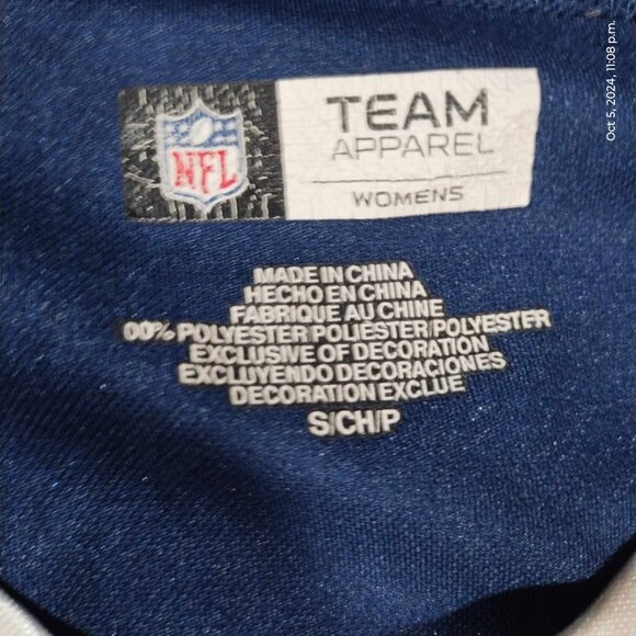 Broncos Jersey Navy Blue Vintage Early 2000’s Y2K NFL Football Stripped Fitted S - Picture 2 of 9